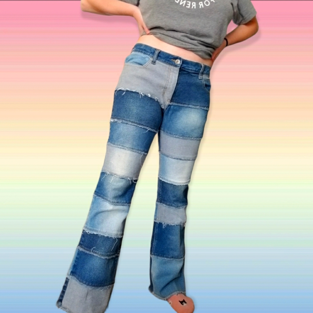 Vintage Zana Di Patchwork Jeans